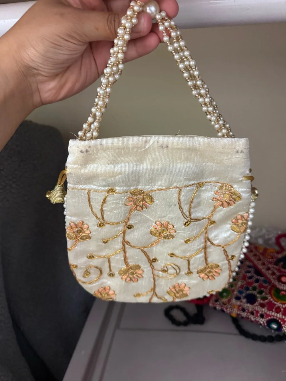 Handmade ivory evening